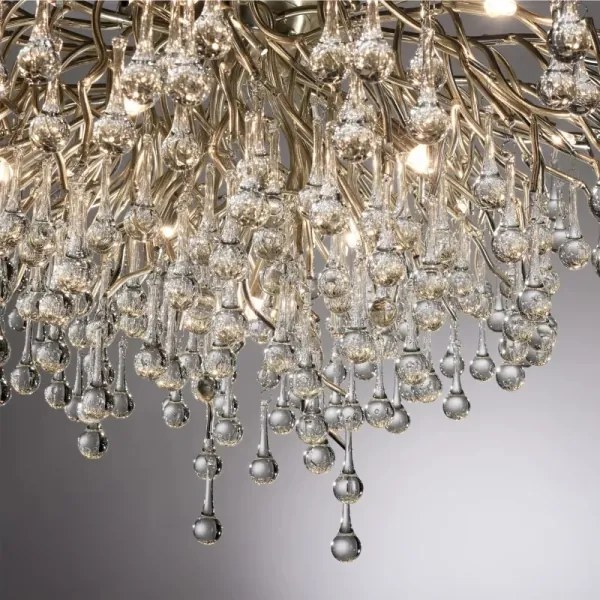 Paul Neuhaus 8092-55 - Prisadený luster ICICLE 14xG9/40W/230V priemer 100 cm chróm