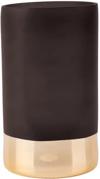 Čierno-zlatá váza PT LIVING Glamour, výška 20 cm