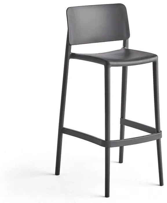 Barová stolička RIO, tmavošedá