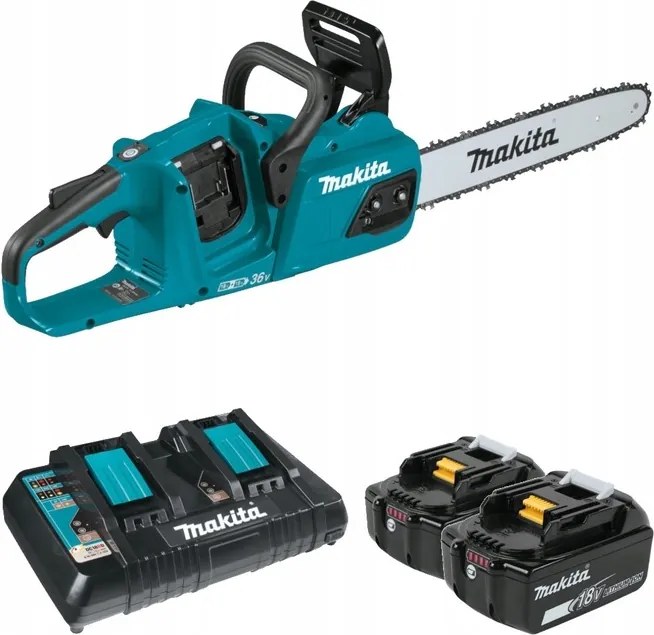 Akumulátorová píla 18V Makita DUC355 NEW25 5AH reťazová píla na drevo