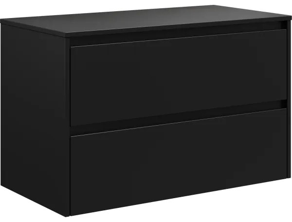 Kúpeľňová skrinka TRONDHEIM pre umývadlo 90 cm čierna