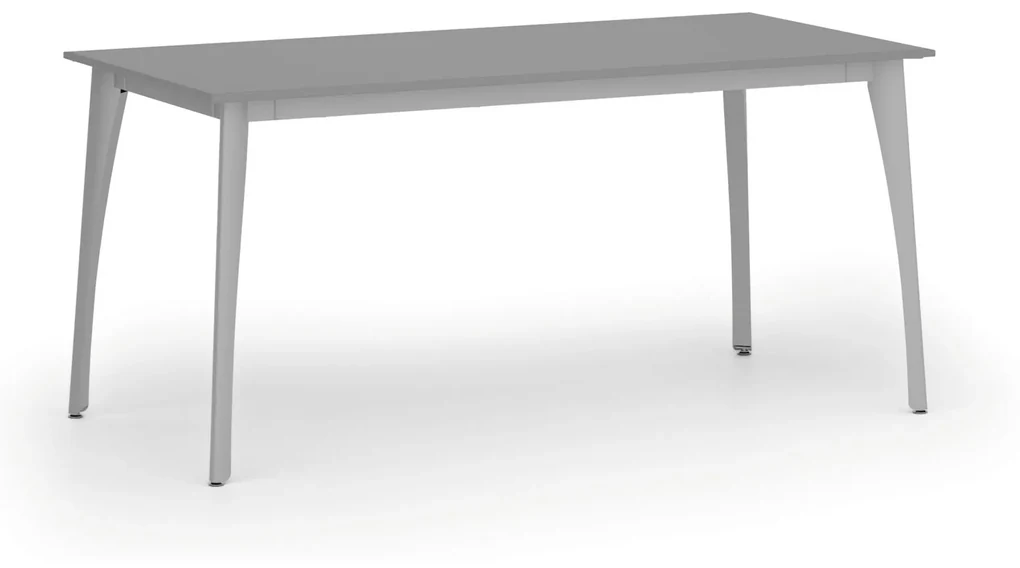 Rokovací stôl PRIMO OMEGA, 1600 x 800 mm, sivá podnož, grafit