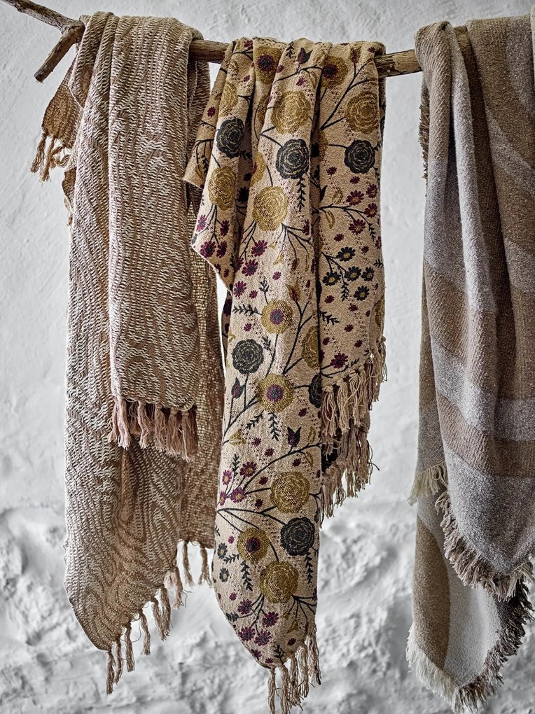 Bloomingville Prehoz z recyklovanej bavlny Salobre Brown 130 x 160 cm