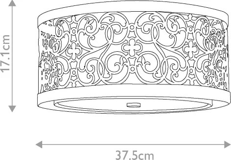 Feiss FE-ARABESQUE-F - Stropné svietidlo ARABESQUE 2xE27/40W/230V zlaté