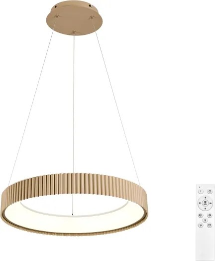 Brilagi - stmievateľný LED závesný luster FALCON MODERN LED/30W/230V 40 cm béžová s diaľkovým ovládačom