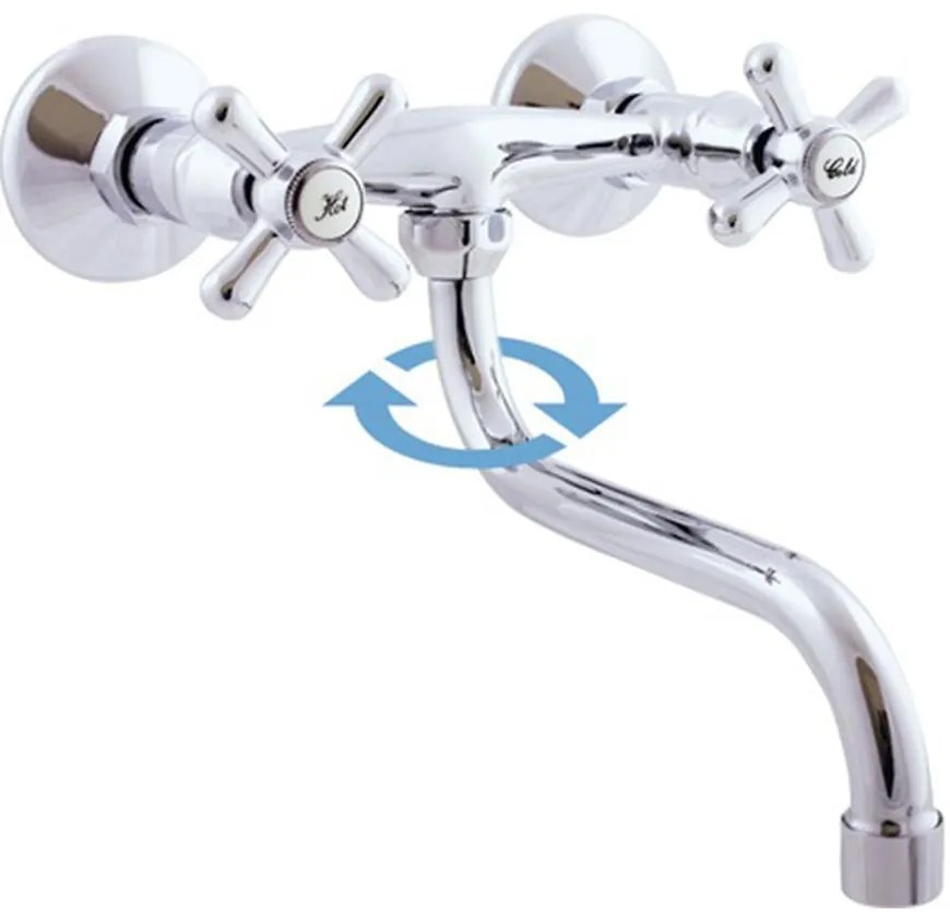 Batéria drezová/umývadlová nástenná MORAVA MK101.5/21