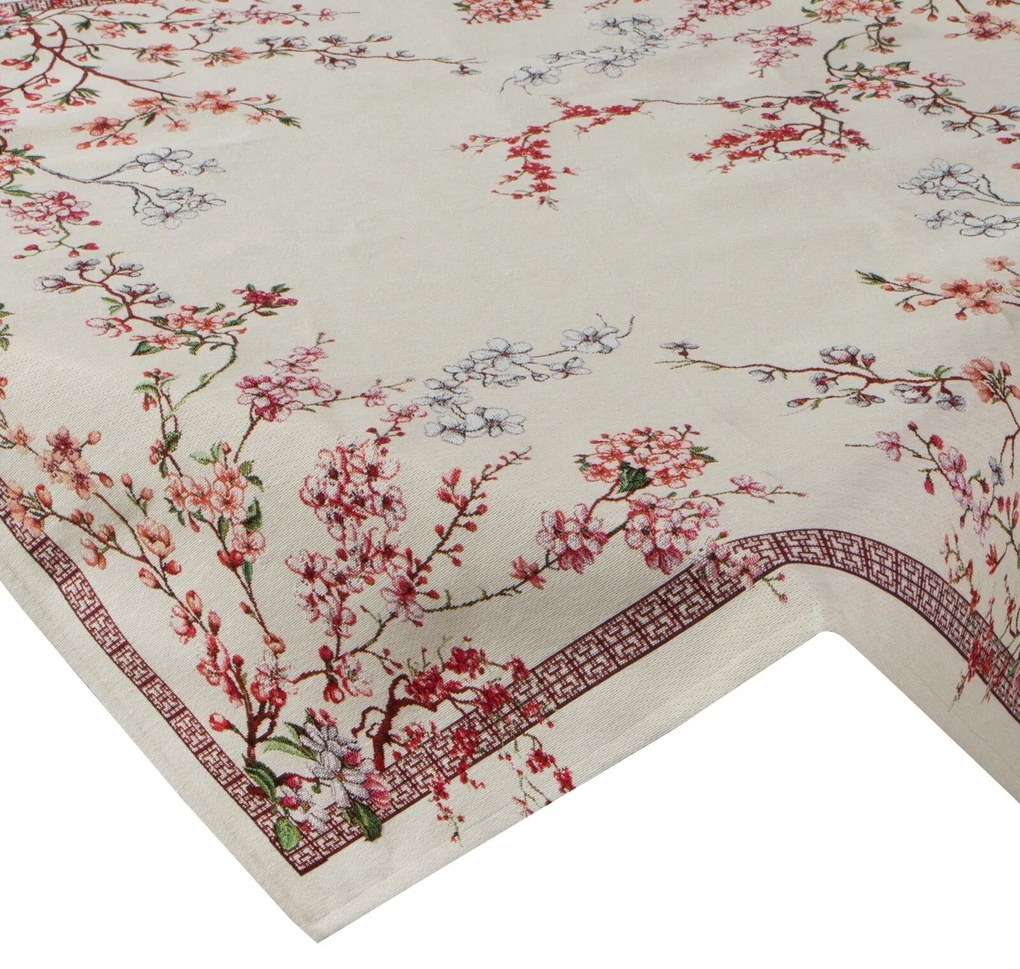 EUROFIRANY OBRUS THAI 100X100 CM VZOROVANÝ