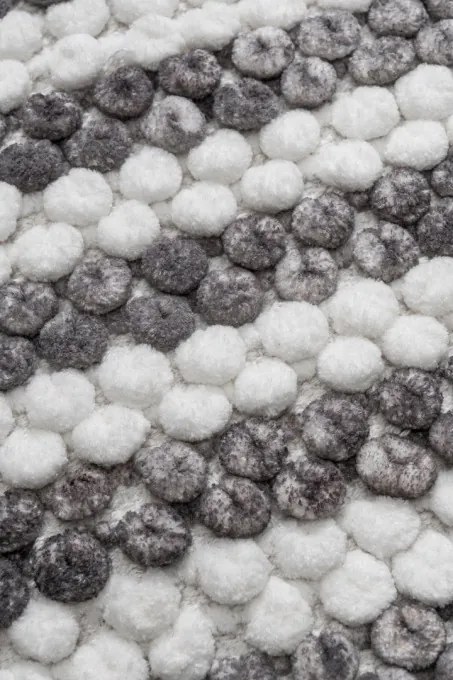 Kúpeľňový koberček LOOP čierny