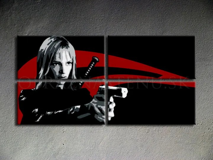 Ručne maľovaný POP Art obraz Kill Bill | rôzne rozmery