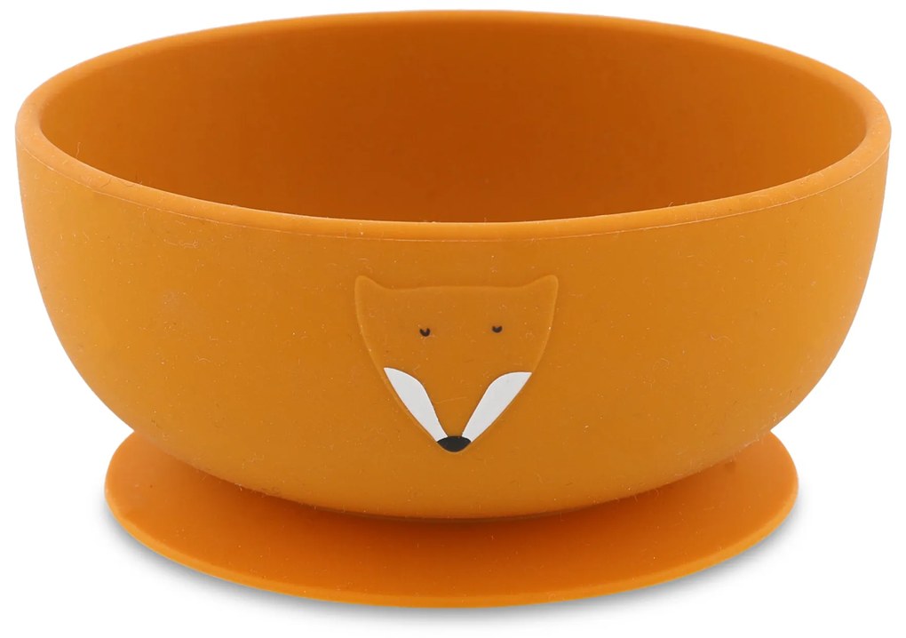 Detská silikónová miska s prísavkou Mr. Fox
