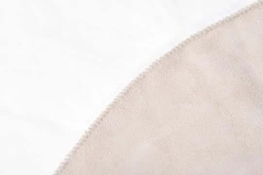 Koberec RABBIT FUR biely kruh