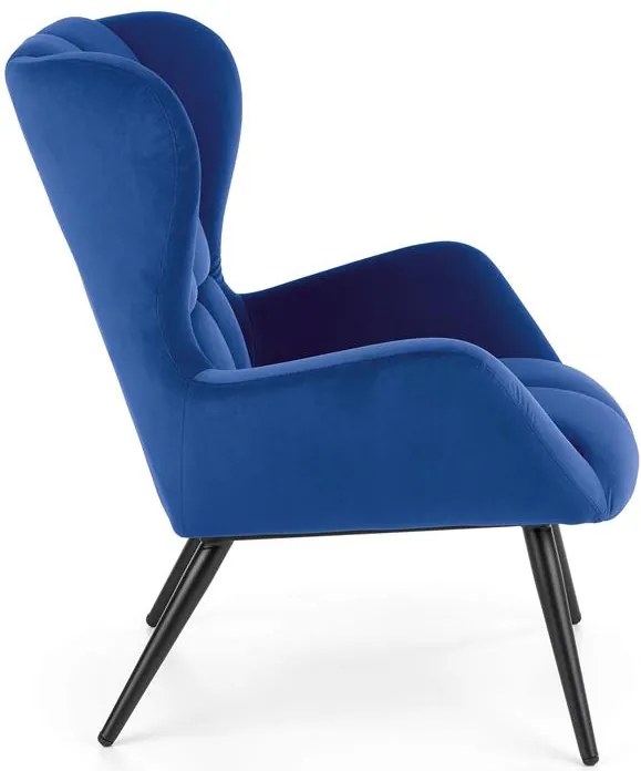 Relaxačné kreslo Tawanna (tmavomodrá). Vlastná spoľahlivá doprava až k Vám domov. 1039531