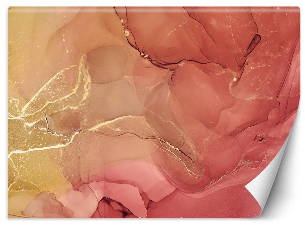 Fototapeta, Abstraktní růžové zlato - 100x70 cm