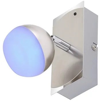 Briloner 2040-012 - RGB stmievateľné bodové LED svietidlo, 3,3 W, 230 V, s diaľkovým ovládaním