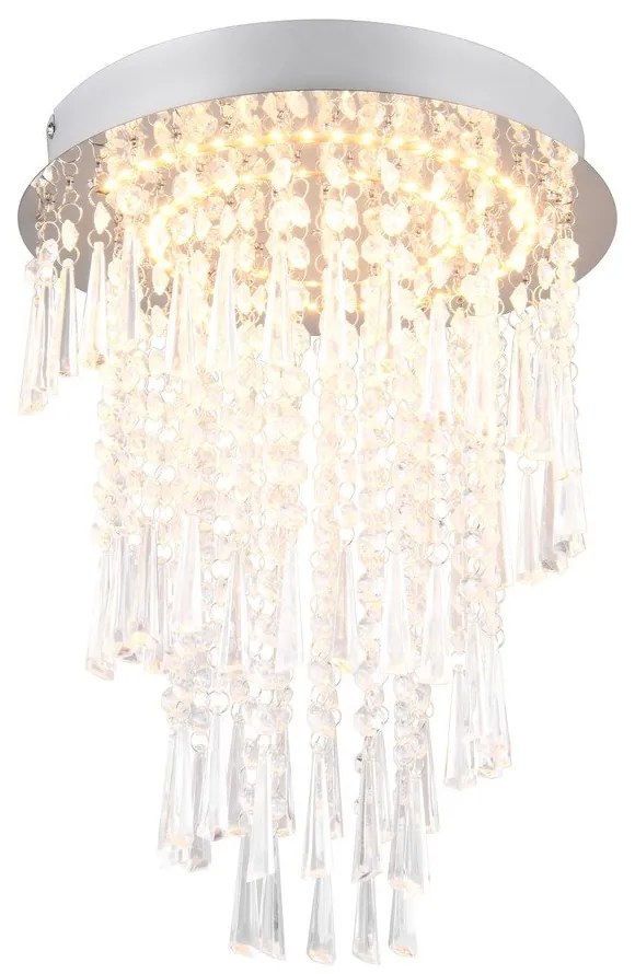 LED stropné svietidlo v striebornej farbe ø 30 cm Pomp – Trio