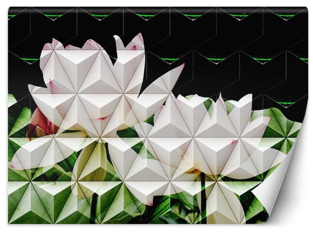 Fototapeta, Lotosový květ geometrický - 150x105 cm
