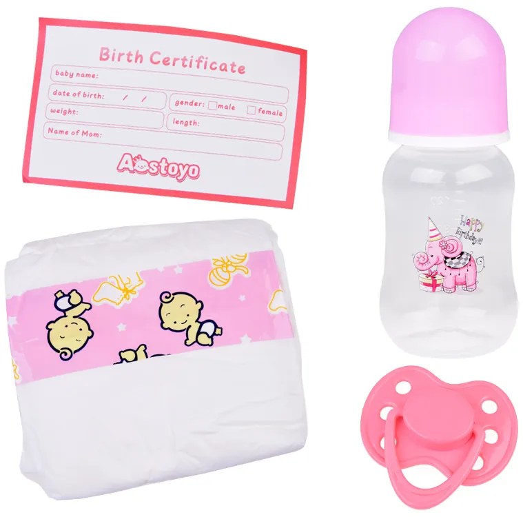 Bábika v ružovom overale s volánkom + doplnky JOKOMISIADA ZA5359