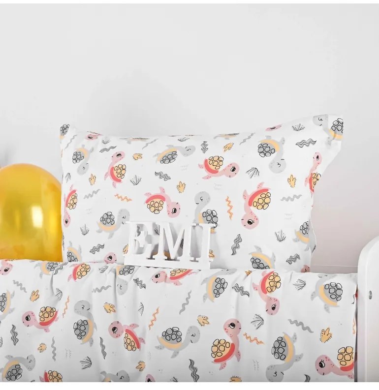 Obliečky detské bavlnené Korytnačky EMI, Detský set 90x130 + 45x65