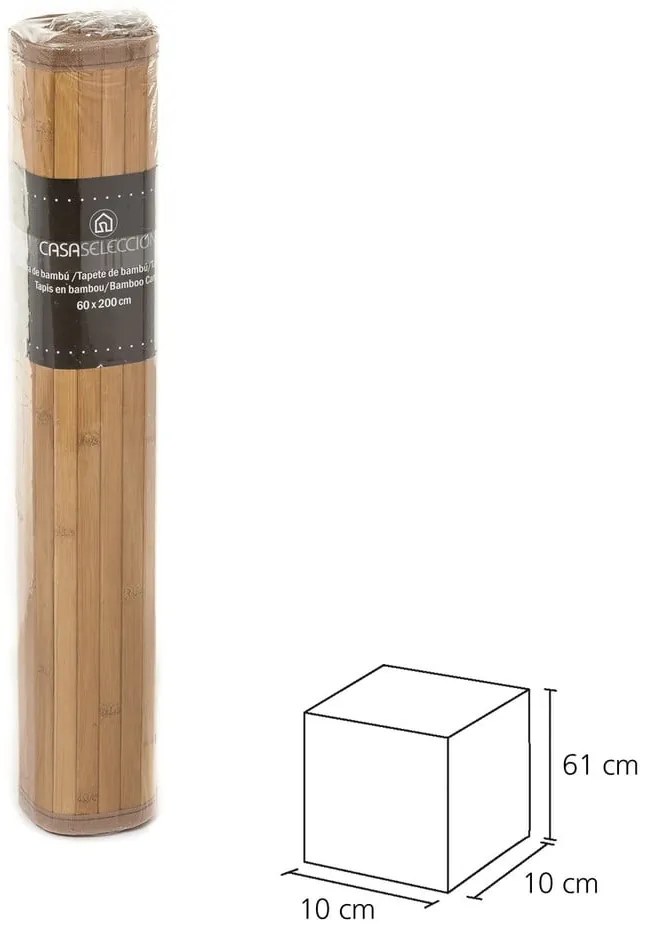 Sivý bambusový behúň 60x200 cm – Casa Selección