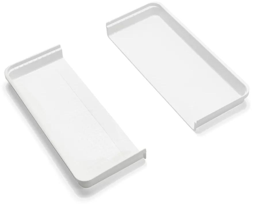 Biely/sivý plastový príborník do zásuvky 58,5 x 41,5 cm – Addis