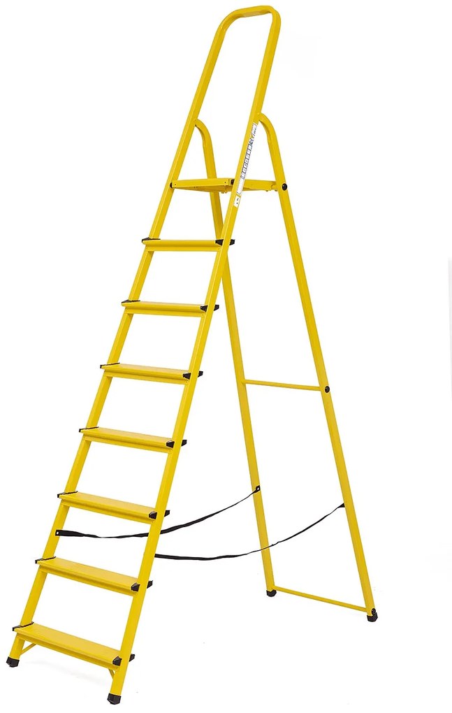 Elkop Oceľový rebrík žltý, 8 priečok