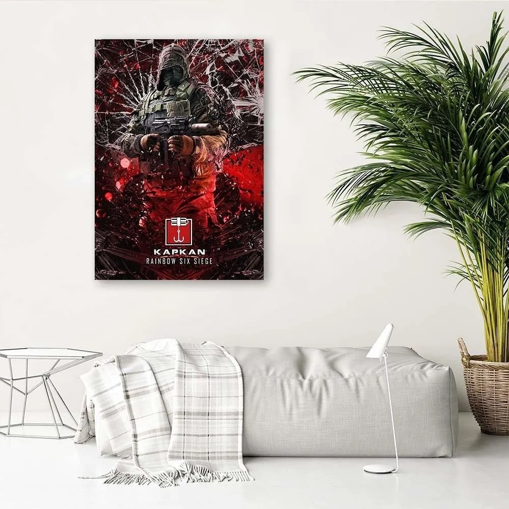 Gario Obraz na plátne Hra s červenou postavou Rainbow Six Siege - SyanArt Rozmery: 70 x 100 cm