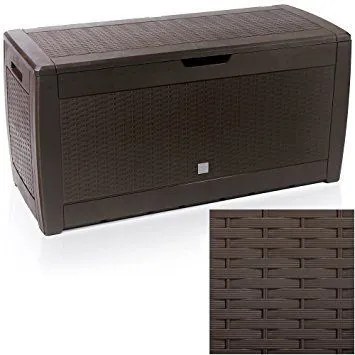 InternetovaZahrada - Úložný box P1 - 119 x 48 x 60cm - hnedá