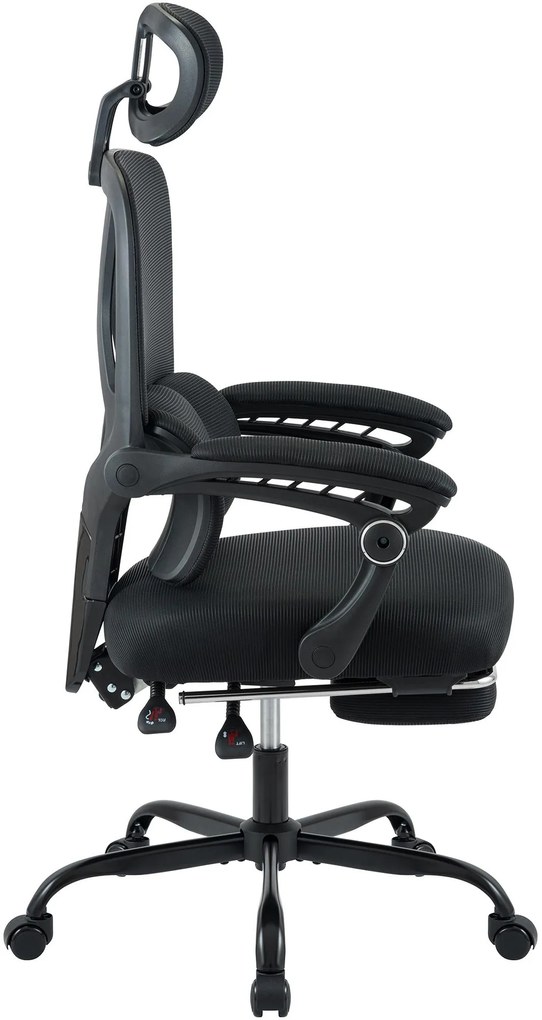 Kancelárska stolička Liberton - čierna