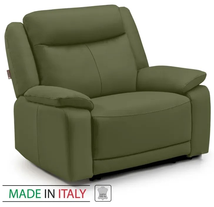 Kožené kreslo CONTINENTAL 1P, pistáciová (salvia 336)