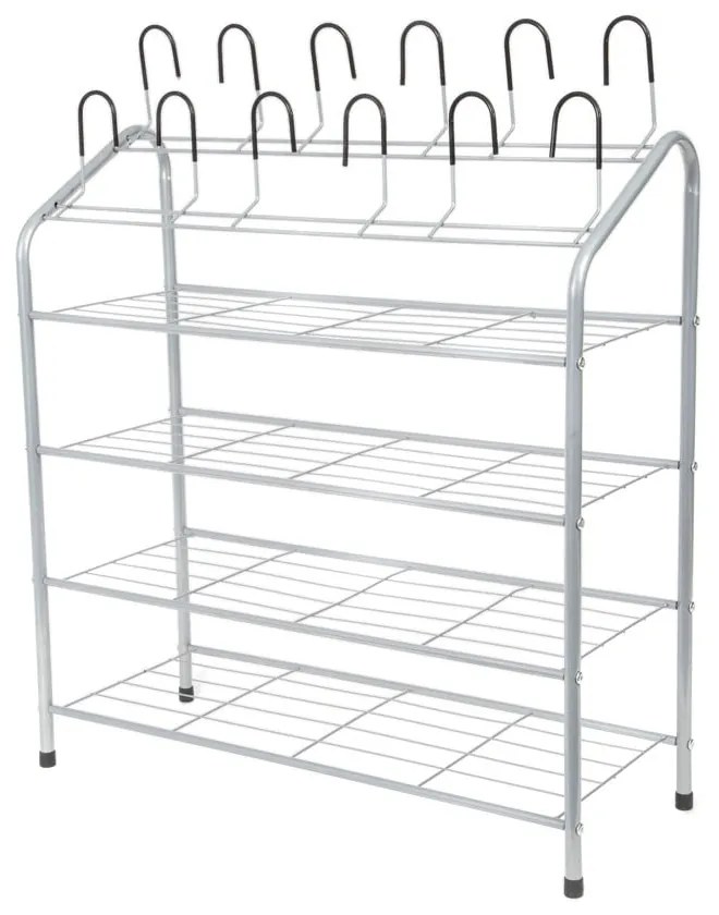 Štvorposchodový stojan na topánky s nadstavcom Compactor