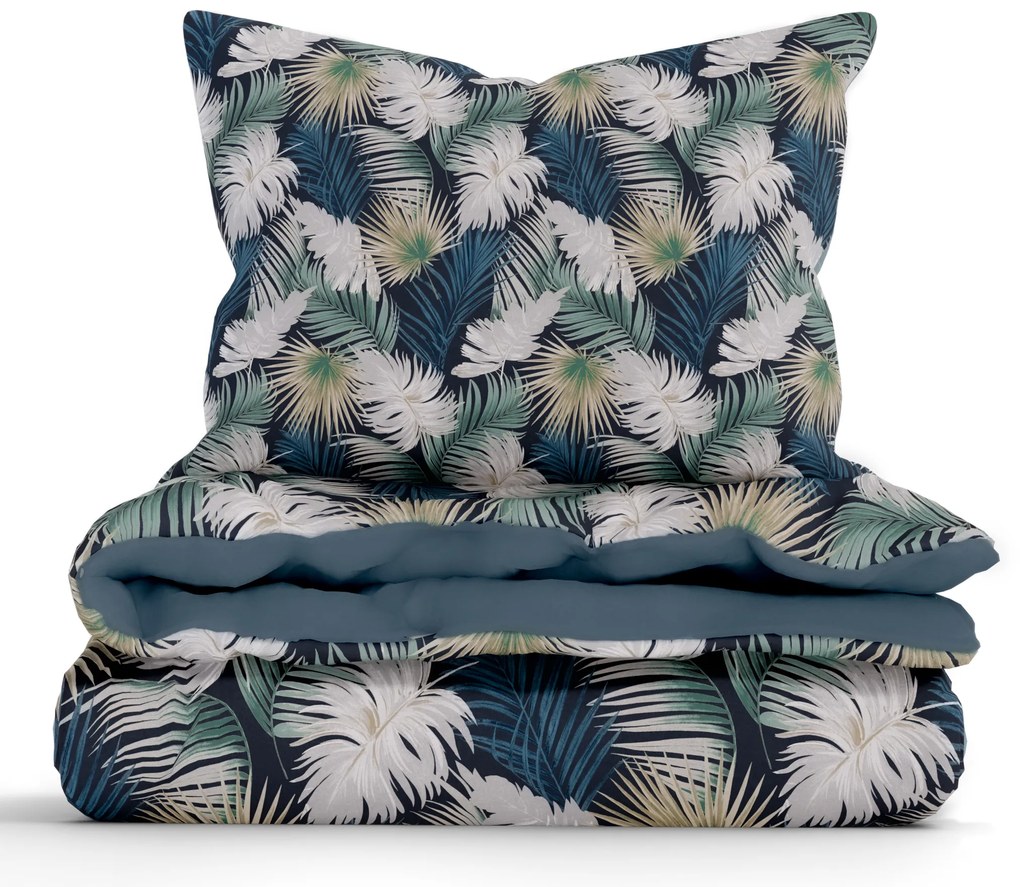 Bavlnené obliečky Renforcé – Taisa zelená/modrá