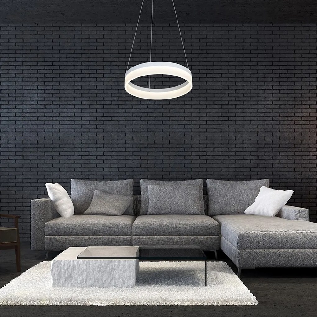 Závesné LED svietidlo Ring, 1x LED 24w, 4000k, w