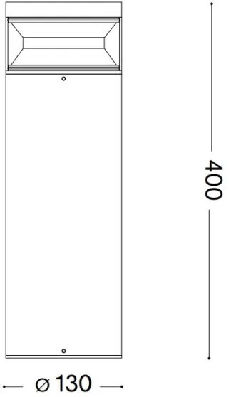 Ideal Lux - LED Vonkajšia lampa BOEING LED/14W/230V 40 cm IP65 hnedá