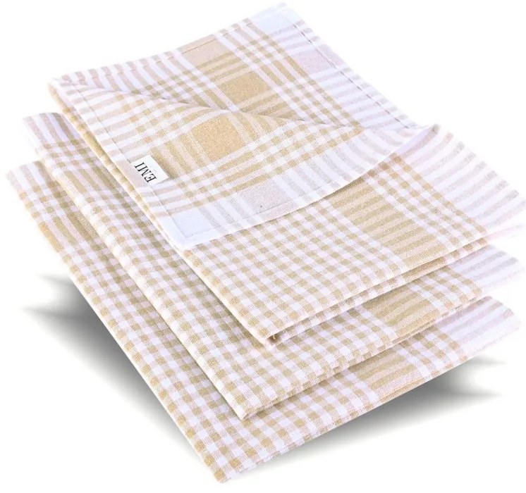 Utierky na riad hnedé set 3 ks EMI