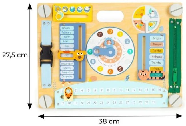 ECOTOYS Edukačná tabuľa pre deti obojstranná