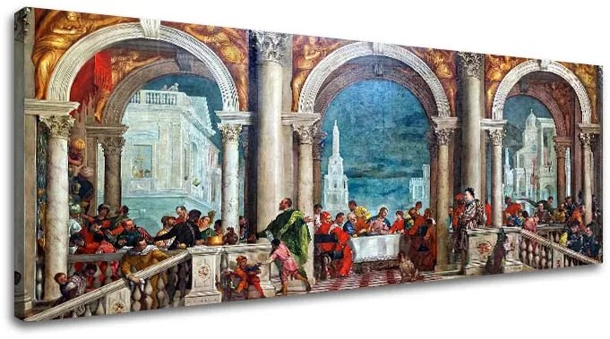 Obraz na plátne Paolo Veronese - Kristus v Leviho dome | rôzne rozmery