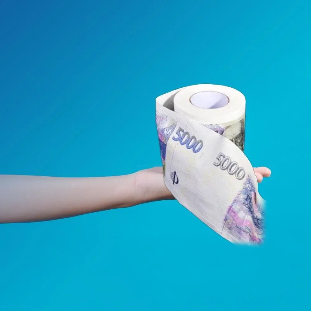 Zaparkorun Toaletný papier s motívom päťtisícovky