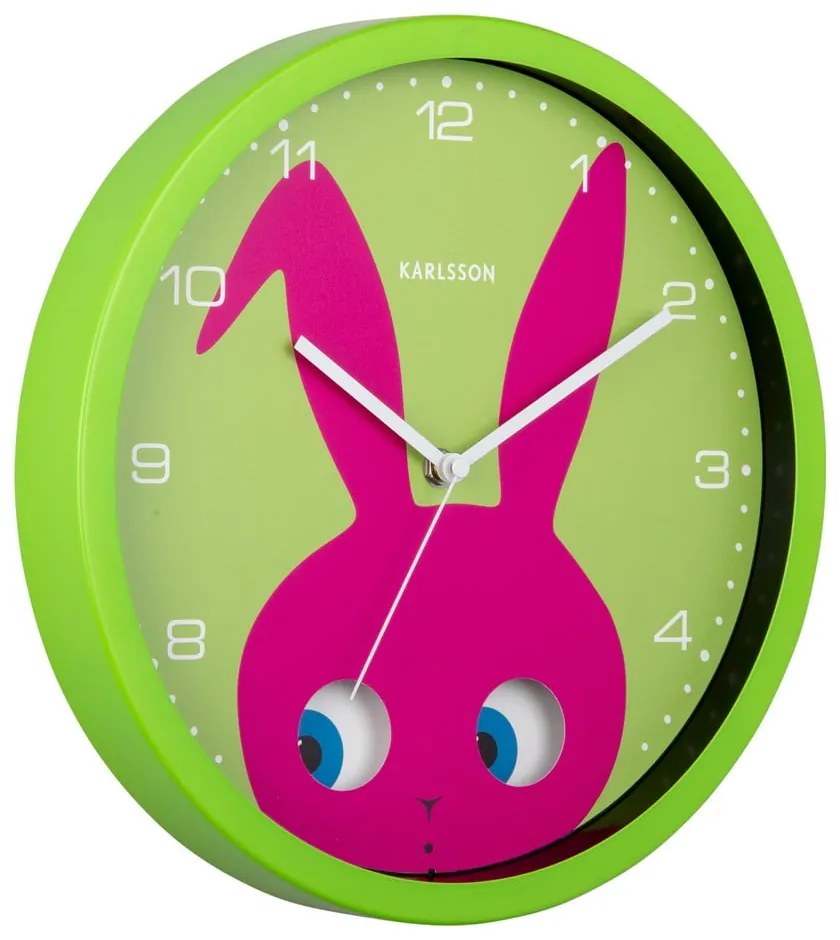 Detské hodiny ø 31 cm Peekaboo Bunny – Karlsson