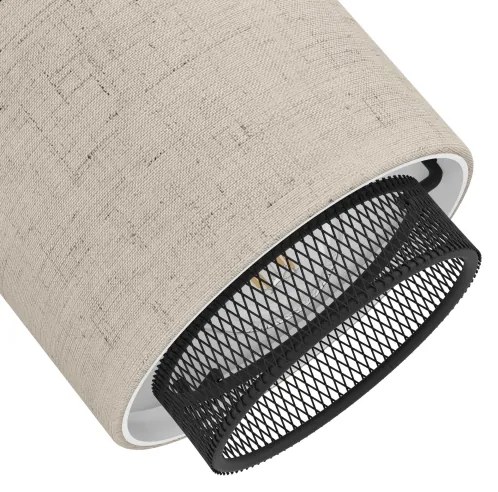 Eglo 43658 - Nástenné svietidlo ROSLEY 3xE14/40W/230V čierna/béžová