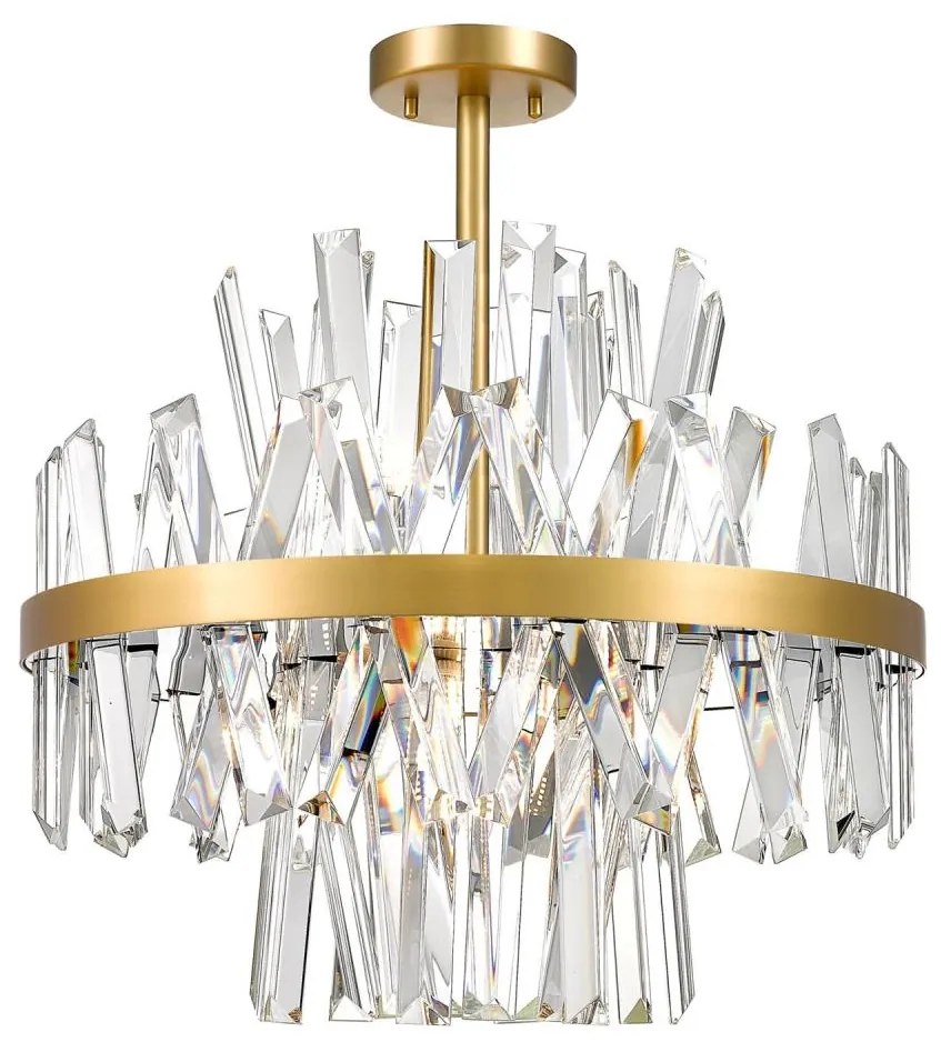 Zuma Line C0567-08C-7GAC - Luster na tyči CONSTANTINOPLE 8xG9/28W/230V zlatá