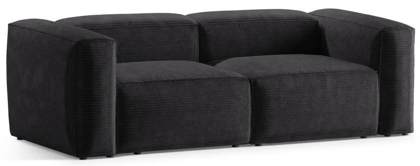 Tmavosivá menčestrová pohovka 224 cm Bergamo – Cosmopolitan Design