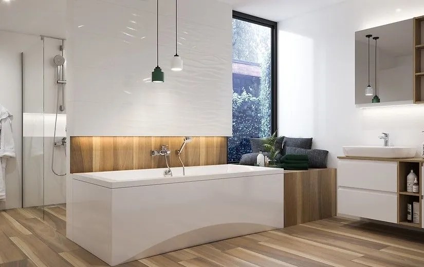 Cersanit Intro, akrylátová vaňa 180x80cm + nožičky, biela, S301-222