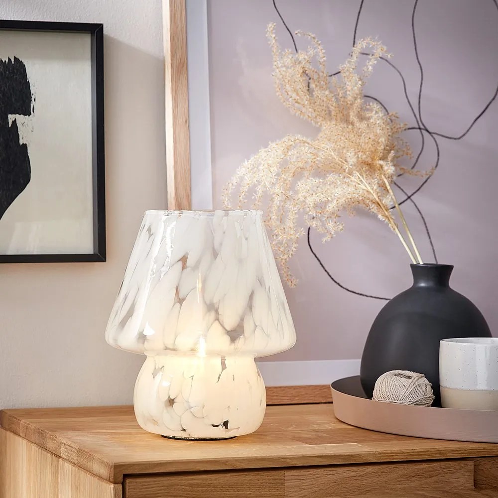 MISS MARBLE LED Lampa 21 cm - biela