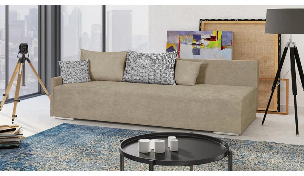 Pohovka pre 3 osoby s funkciou spania START Béžová