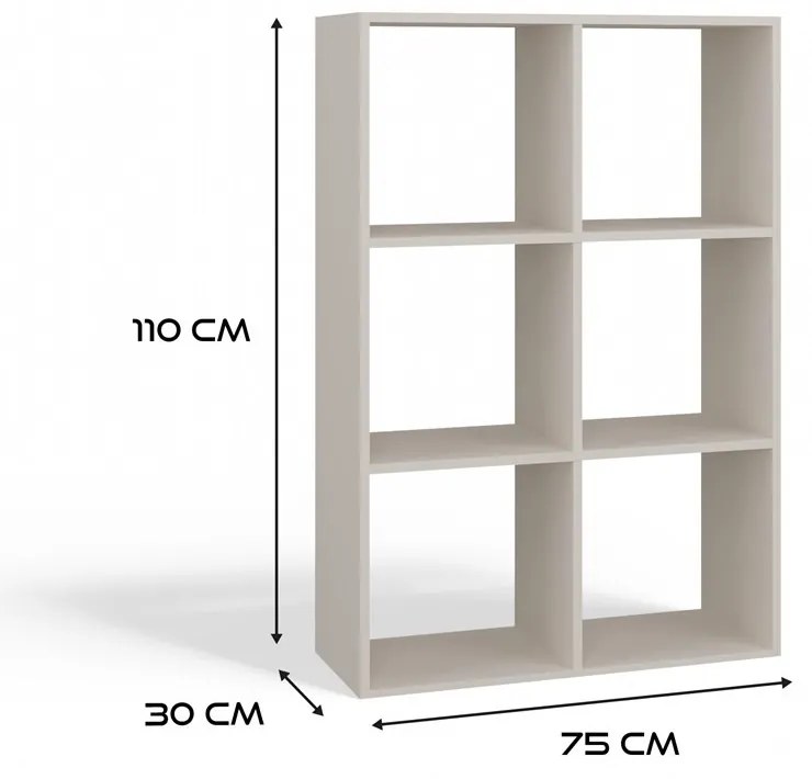 Regál Malax 110 cm kašmír