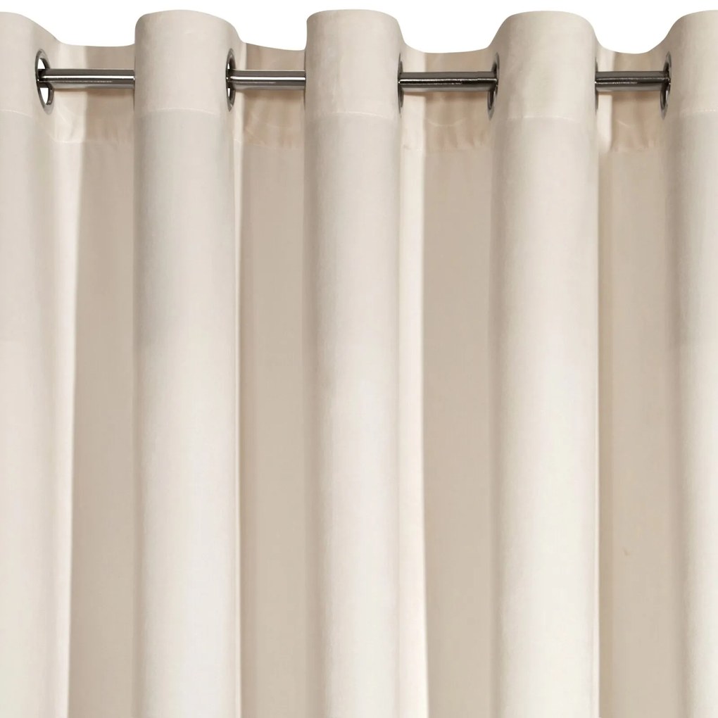 ZATEMŇOVACÍ ZÁVES NA KRÚŽKOCH RIA 140X250 CM KRÉMOVÁ