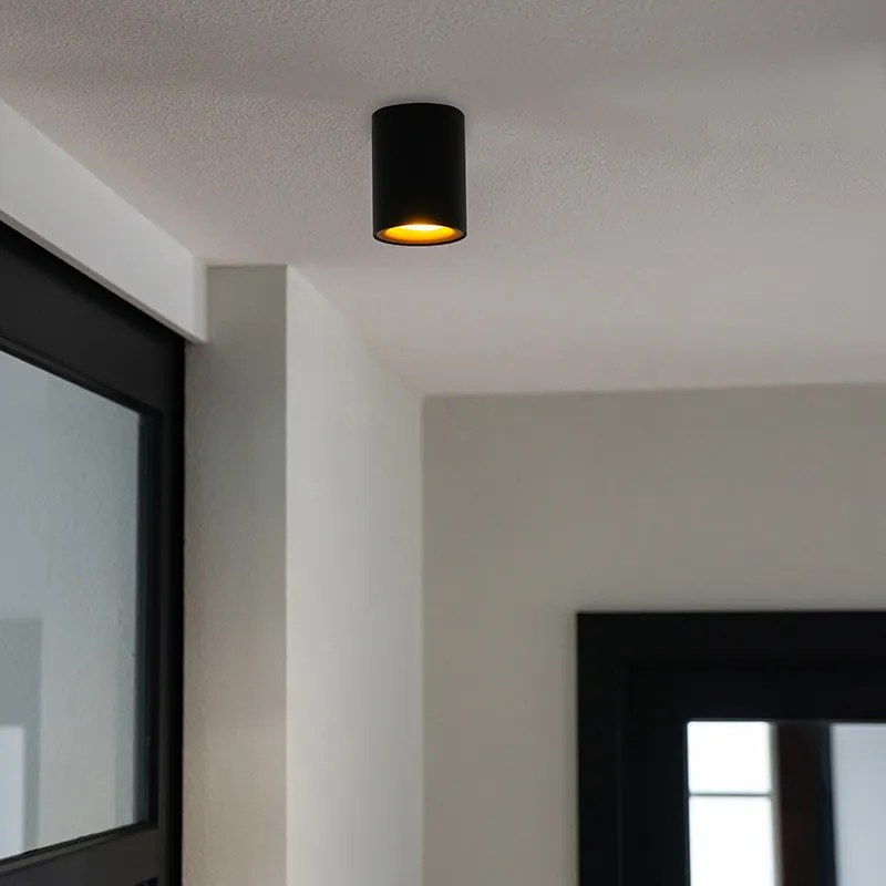 Inteligentný reflektor čierny so zlatom vrátane svetelného zdroja GU10 WiFi - Ronda