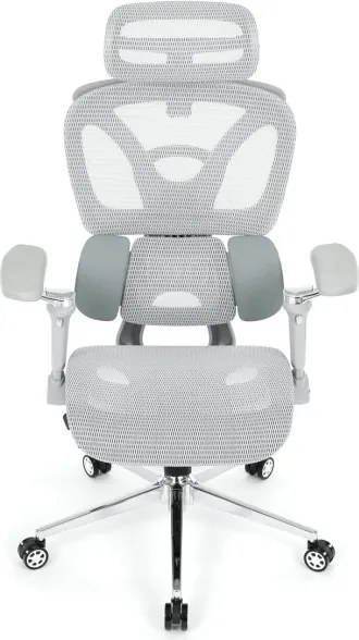 Kancelárska stolička sivá sieťovina KA-B2363 GREY