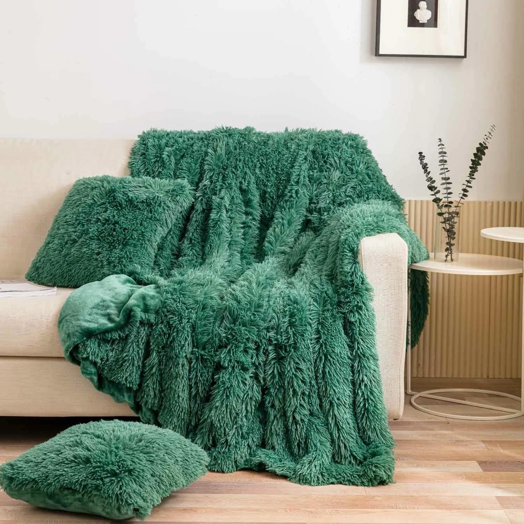 Deka YETI fľašovo zelená Rozmer: 70x150 cm