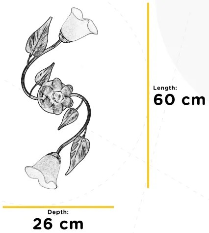 ONLI - Stropné svietidlo MIRANDA 2xE14/6W/230V